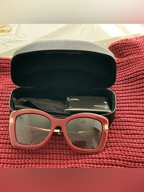 Salvatore Ferragamo SF814S 631 54-18-135 Women’s Red Coral Sunglasses New